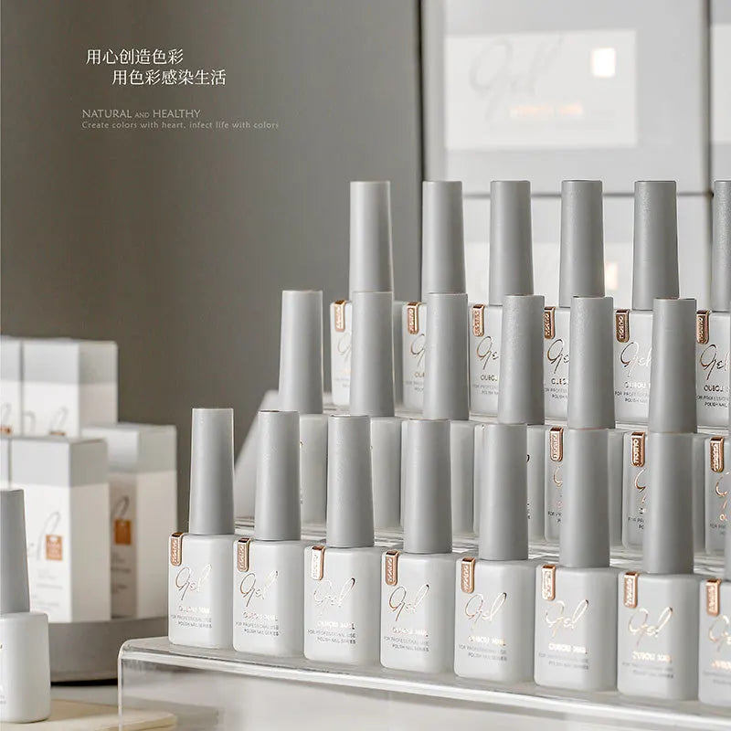 OUBOLI 200-Color UV/LED Soak-Off Gel Nail Polish Set