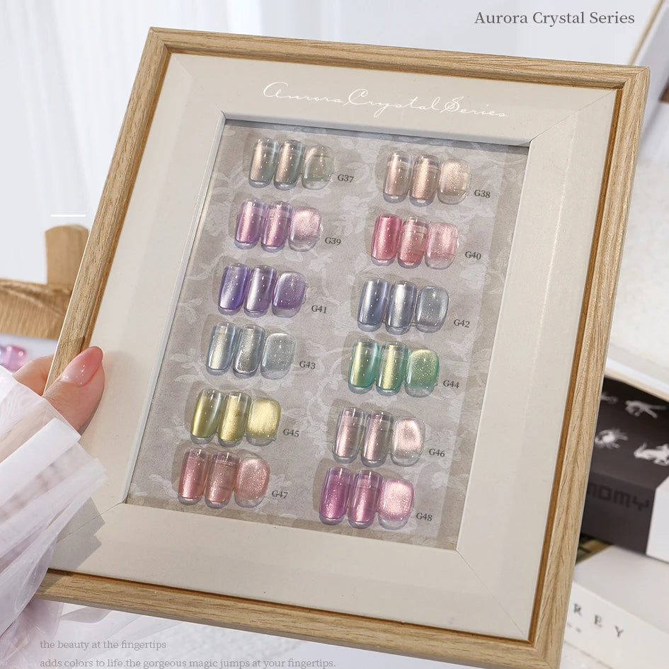 LADAI 12-Color Cat Eye UV Gel Nail Polish Set