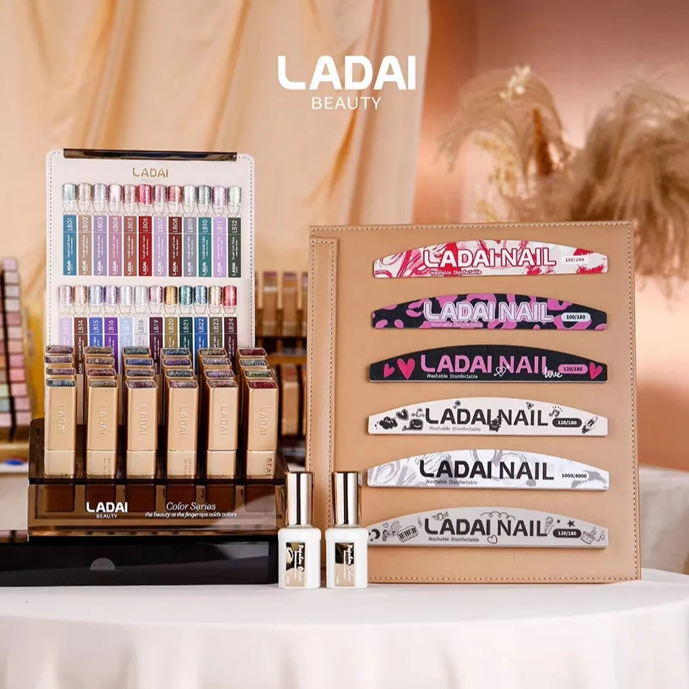 LADAI 24-Color Cat Eye Flash UV LED Gel Polish Set