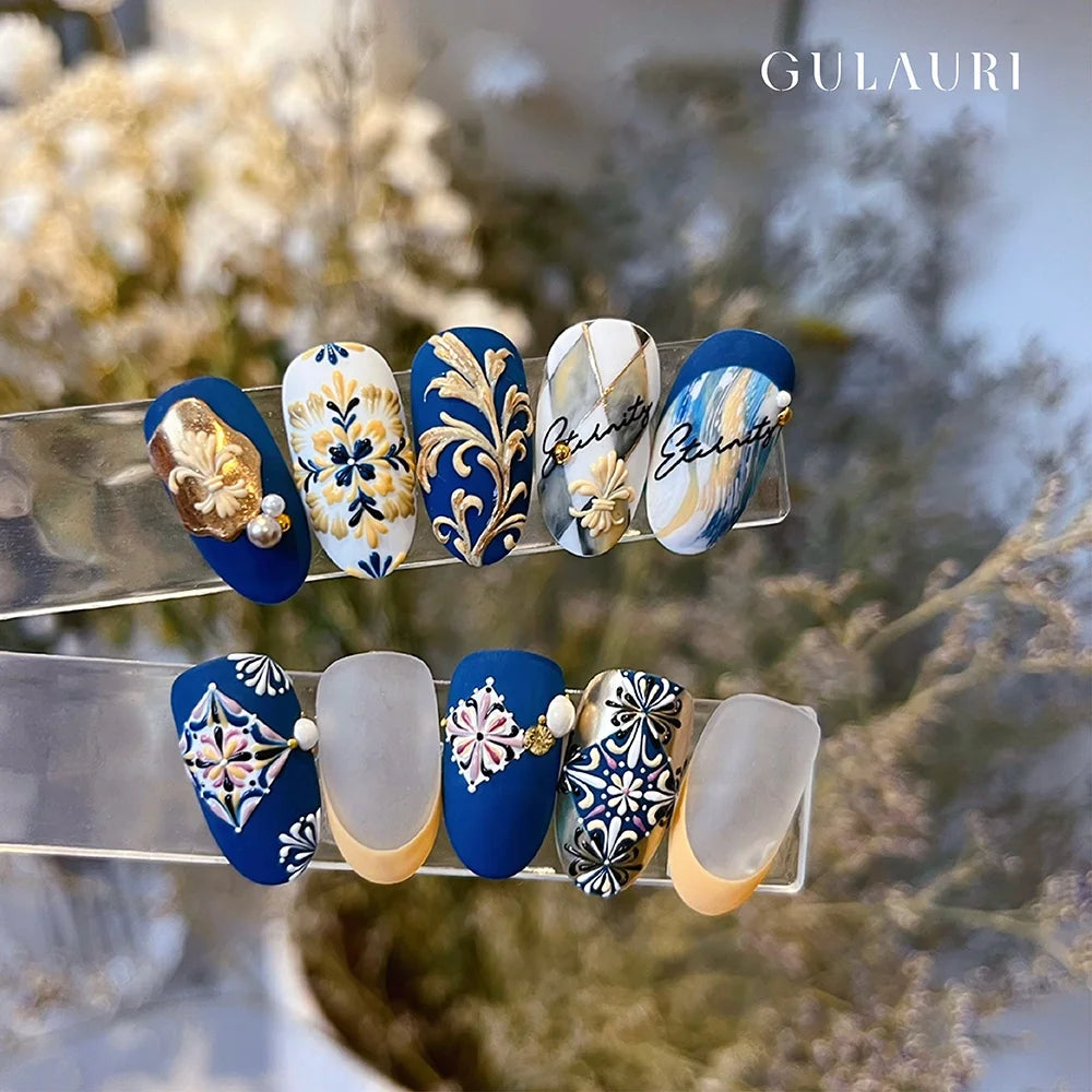 GULAURI UV Gel Nail Art Paint Set 9 Colors 5g