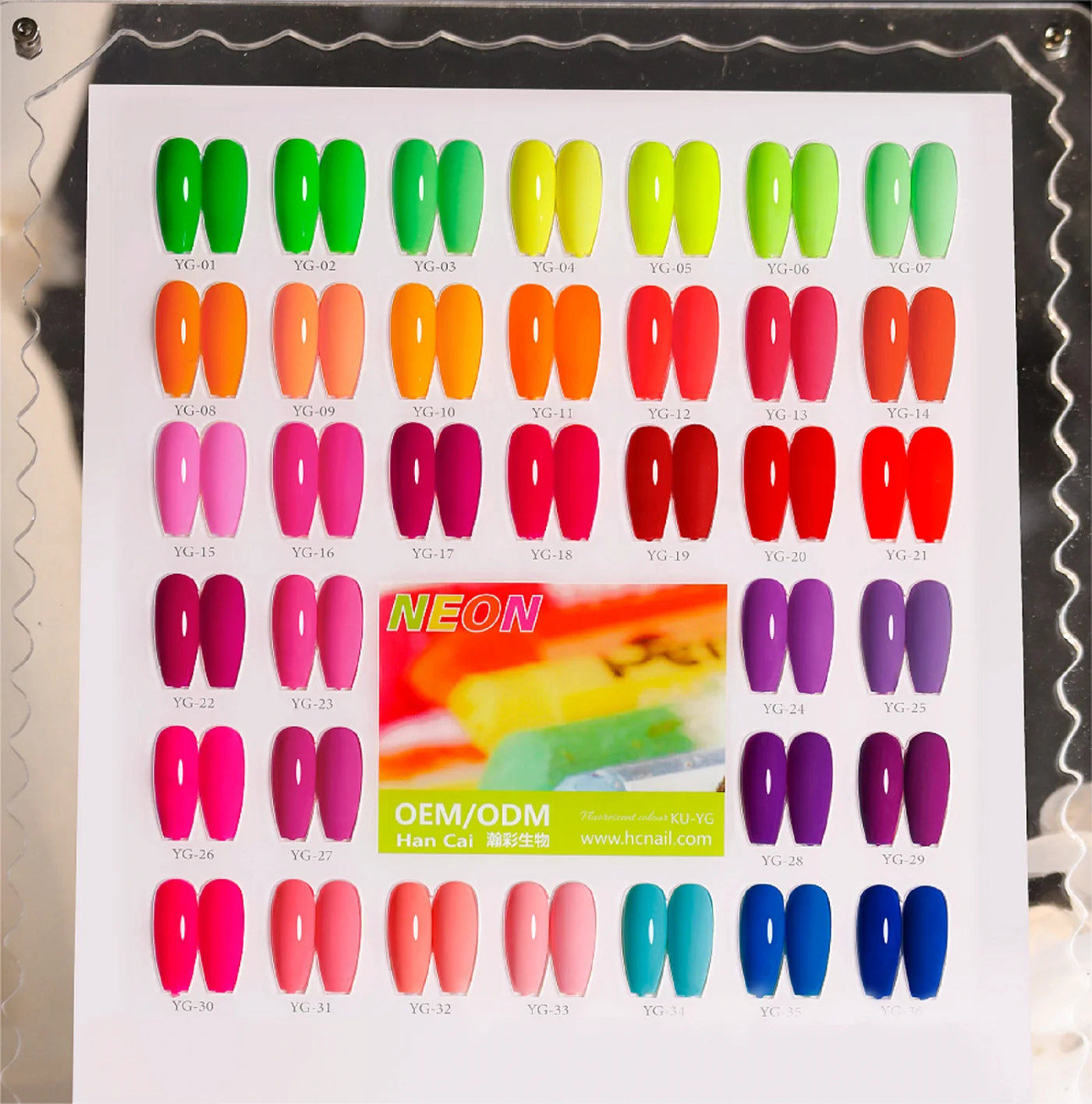 Govandi Neon Fluorescent Gel Nail Polish Kit 12 Colors Set