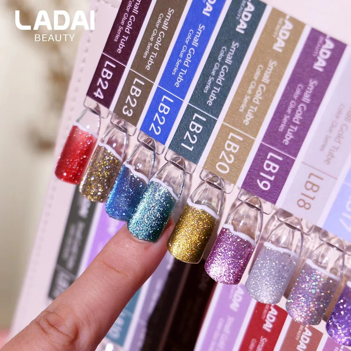 LADAI 24-Color Cat Eye Flash UV LED Gel Polish Set