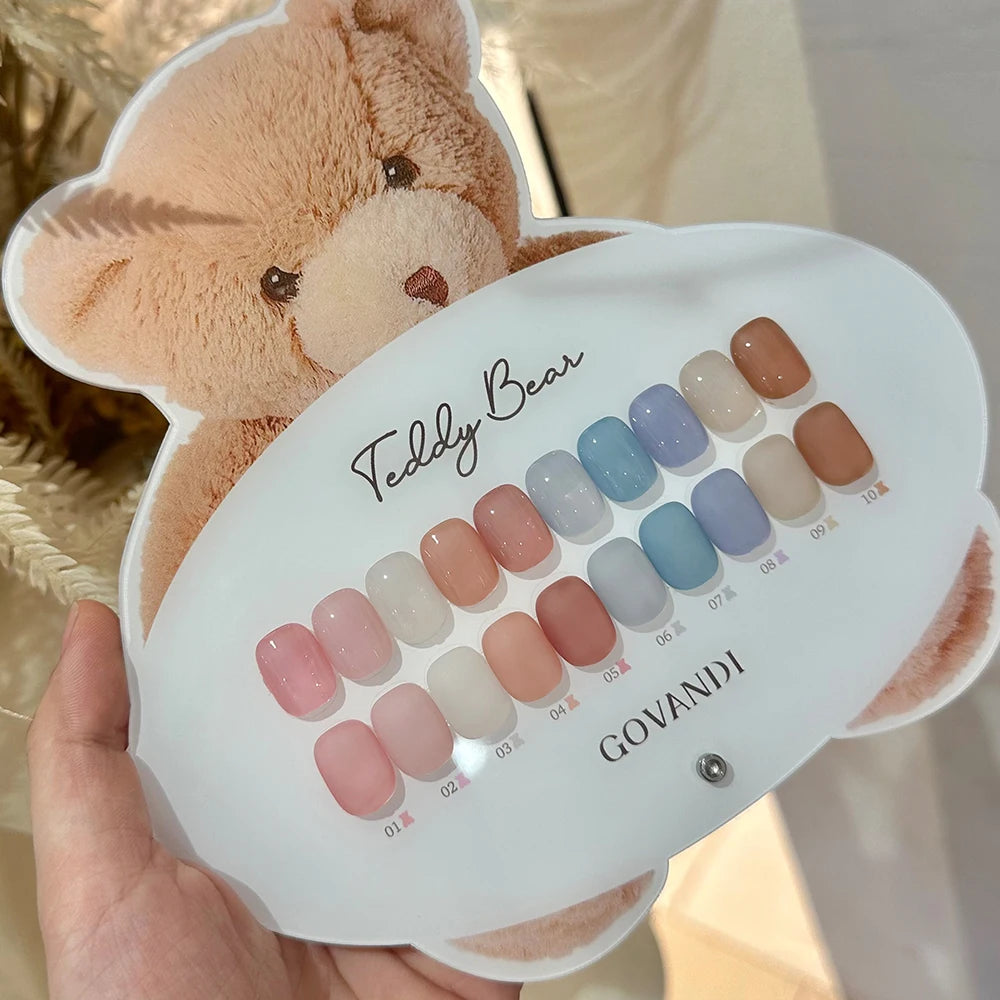 GOVANDI 8-Color Jelly UV Gel Nail Polish Set 0.5oz