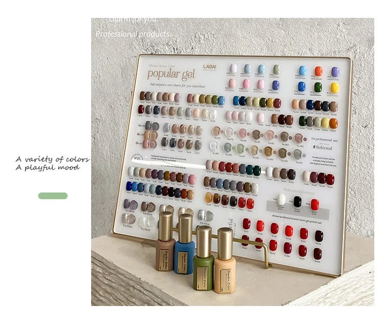 LADAI 168-Color UV Gel Nail Polish Set 15ml Bottles Professional