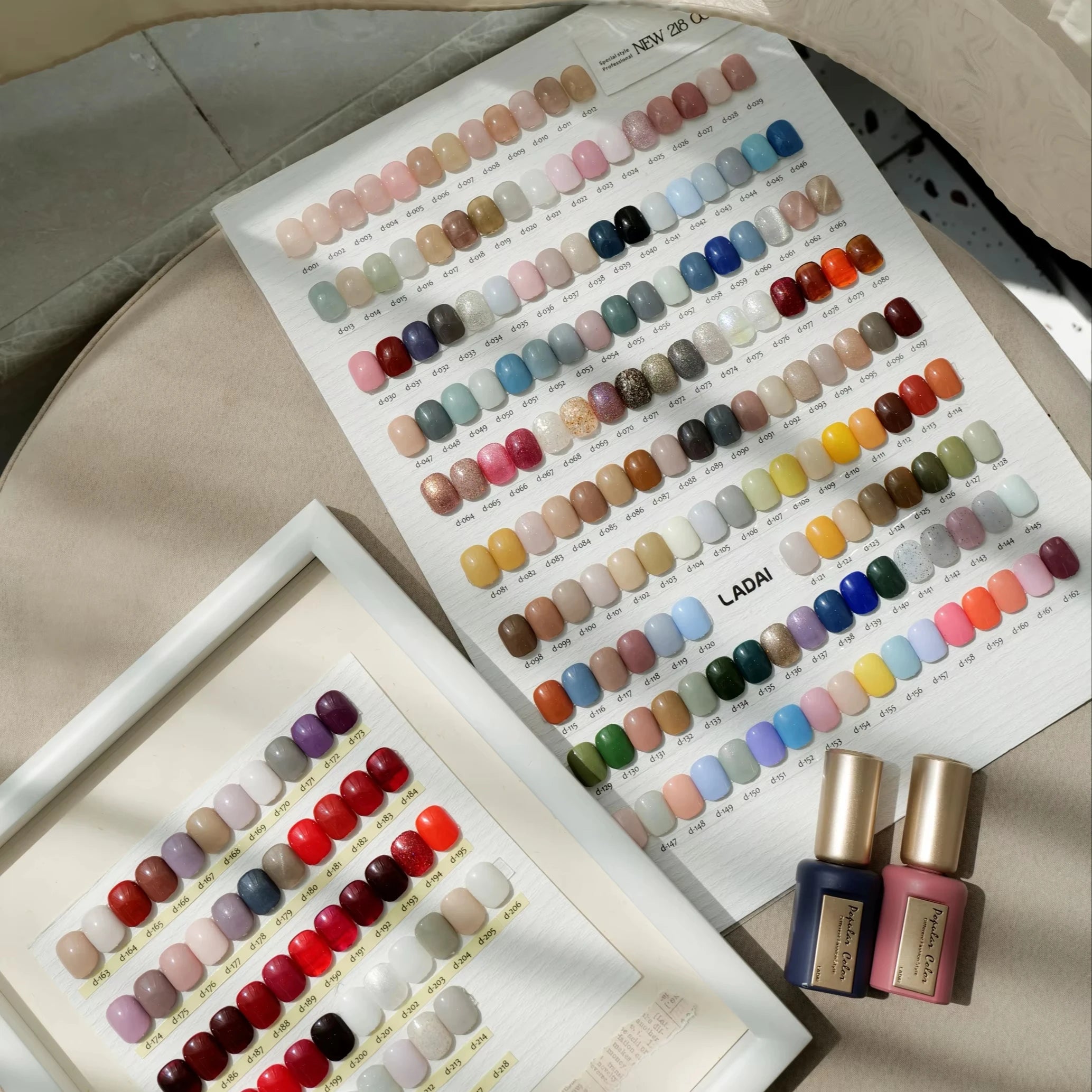 Ladai 218-Color Professional Long-Lasting UV LED Soak-Off Gel Set