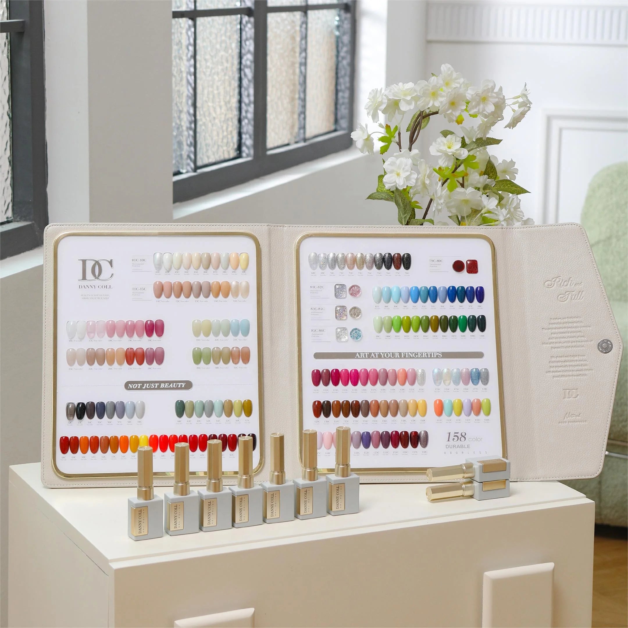 Danny Coll 158-Color Long-Lasting LED UV Gel Polish Set