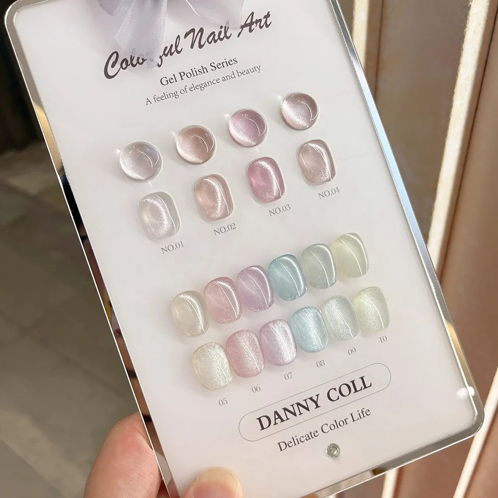 Ice Crystal Cat Eye Gel Nail Polish 10-Color Jelly Set
