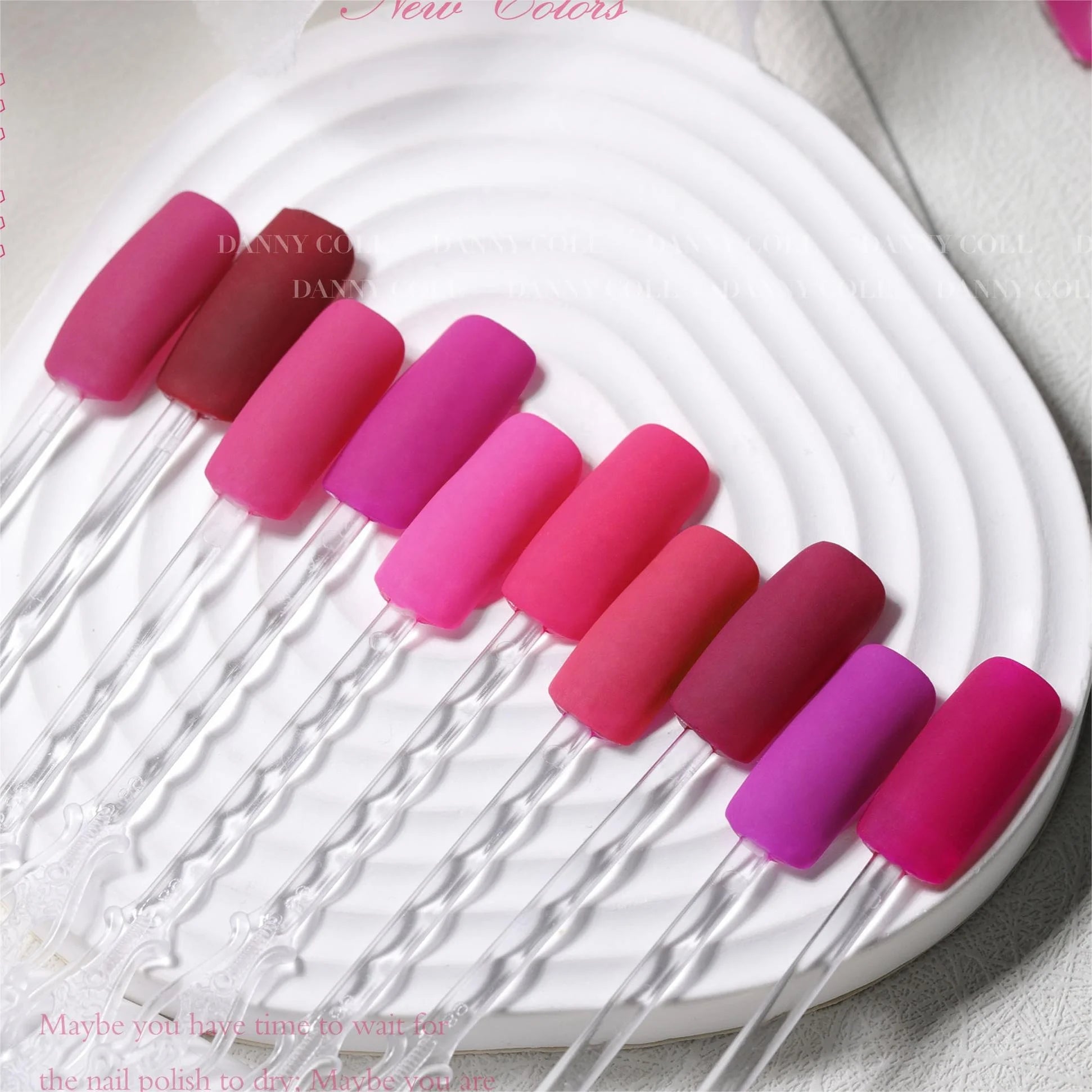 DannyColl Gel Nail Polish Set Rose Pink 0.5oz Soak-Off