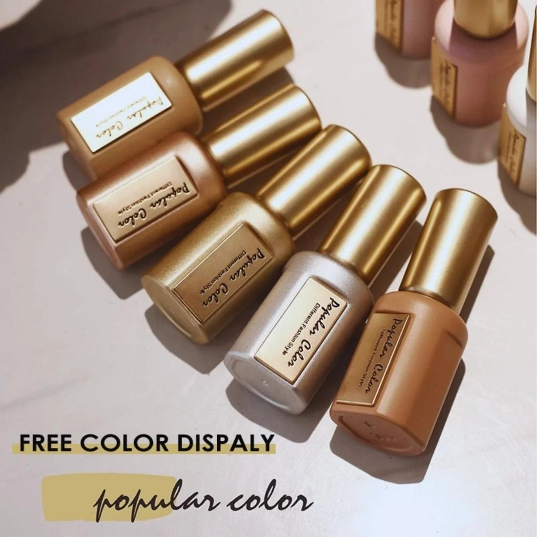 LADAI 66-Color Soak-Off UV/LED Gel Nail Polish Set 15ml