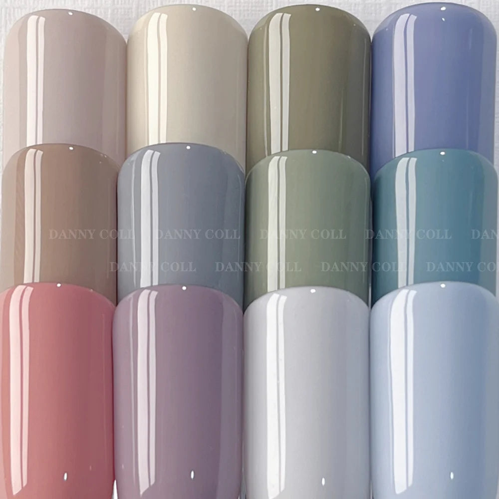 Danny Coll 12-Color Pastel Glossy Matte UV Gel Polish Set