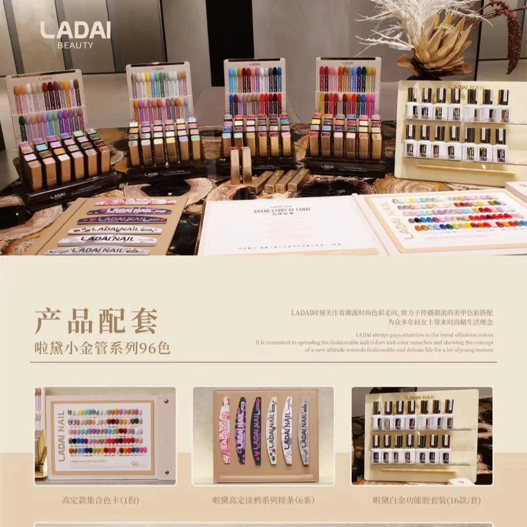 LADAI 96-Color Gel Nail Polish Set UV/LED Soak-Off