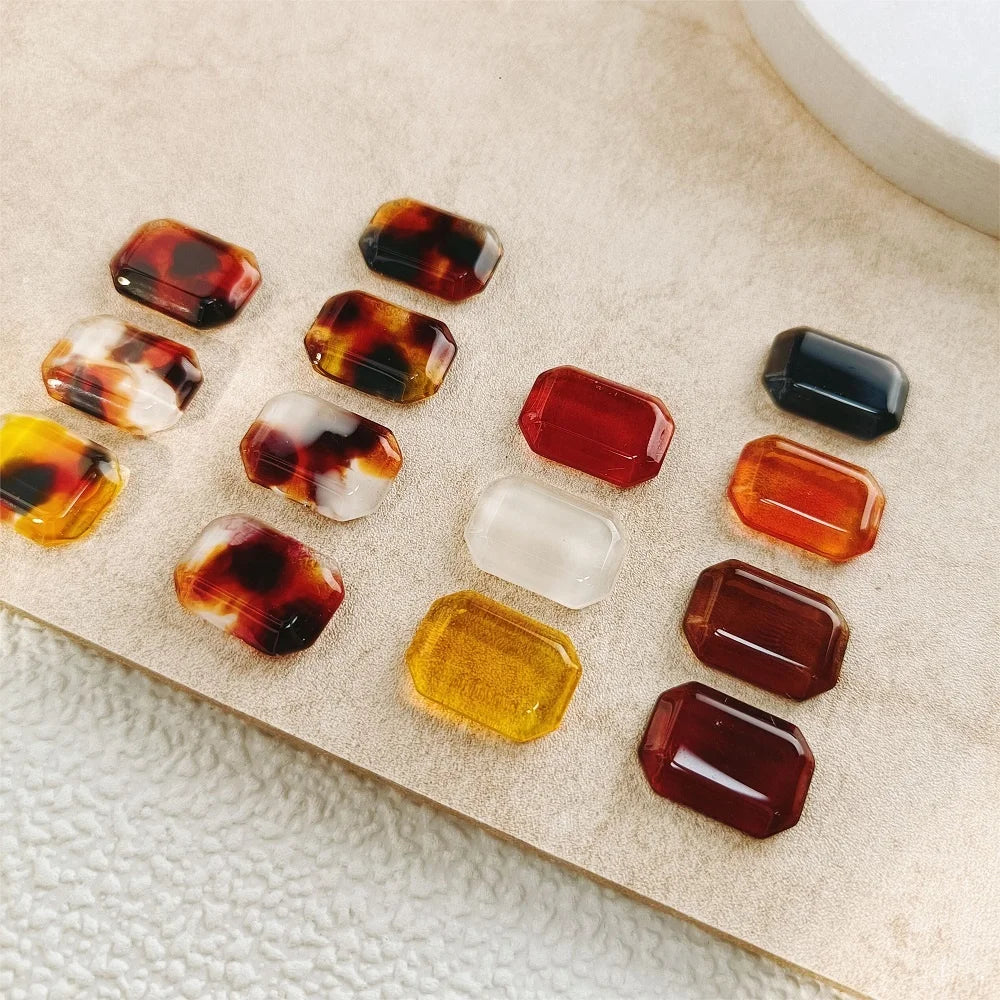 DannyColl 9-Color Amber Brown Gel Nail Polish Set Long-Lasting