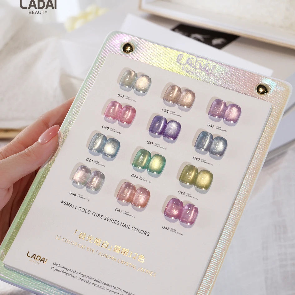LADAI 12-Color Cat Eye UV Gel Nail Polish Set
