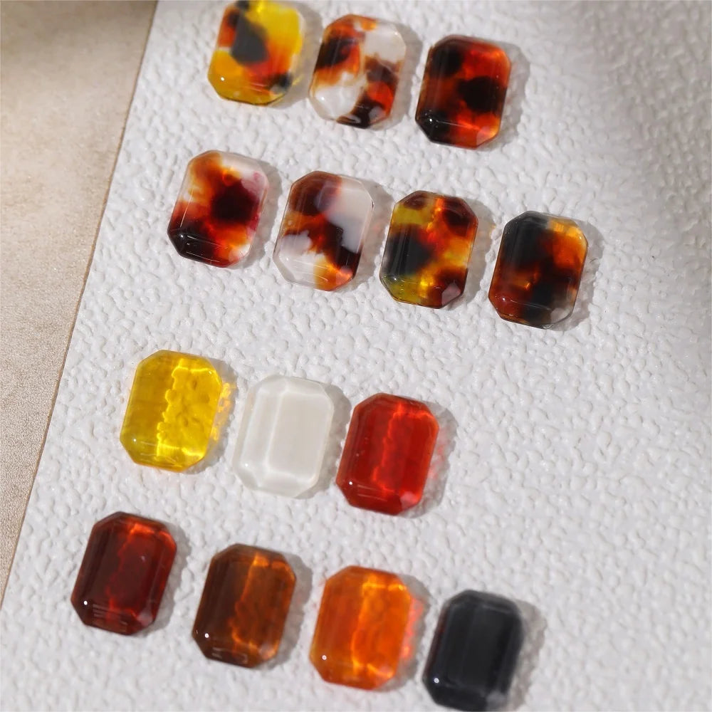 DannyColl 9-Color Amber Brown Gel Nail Polish Set Long-Lasting