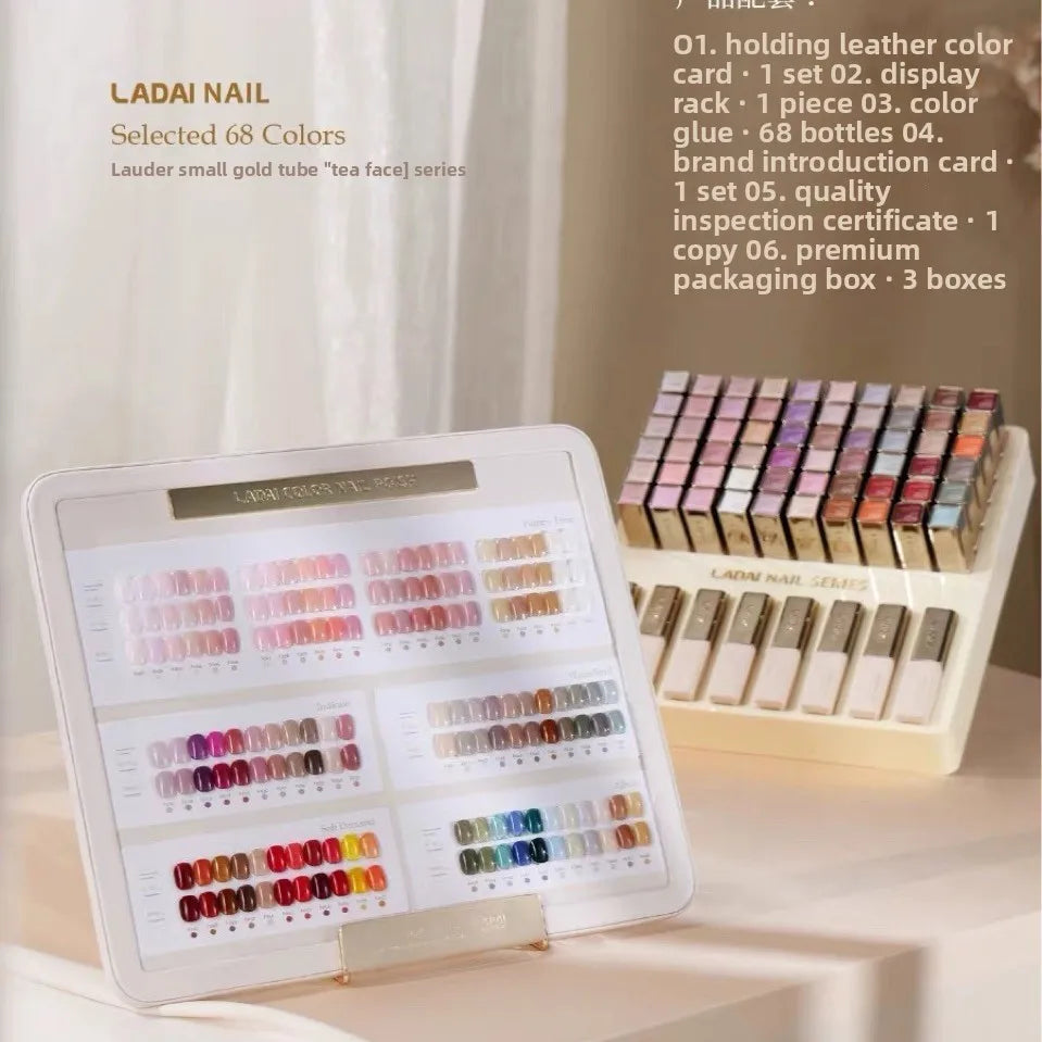 LaDai 68-Color Jelly UV Gel Nail Polish Set LED-Curable Moisturizing