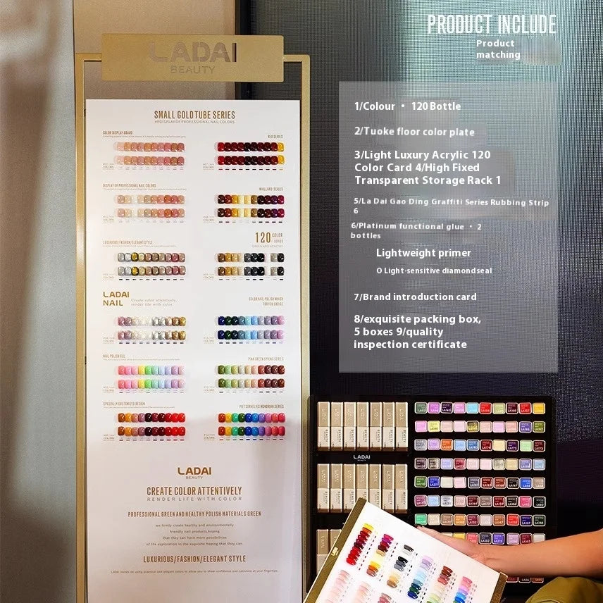 LADAI 120-Color UV Gel Nail Polish Set 5g Bottles