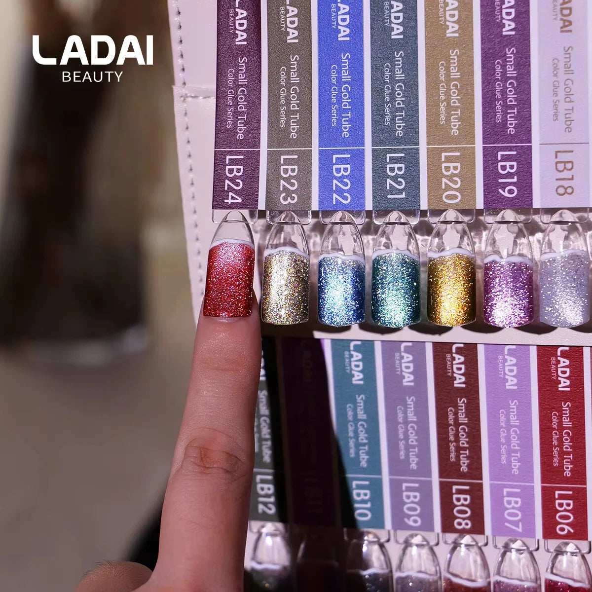 LADAI 24-Color Cat Eye Flash UV LED Gel Polish Set