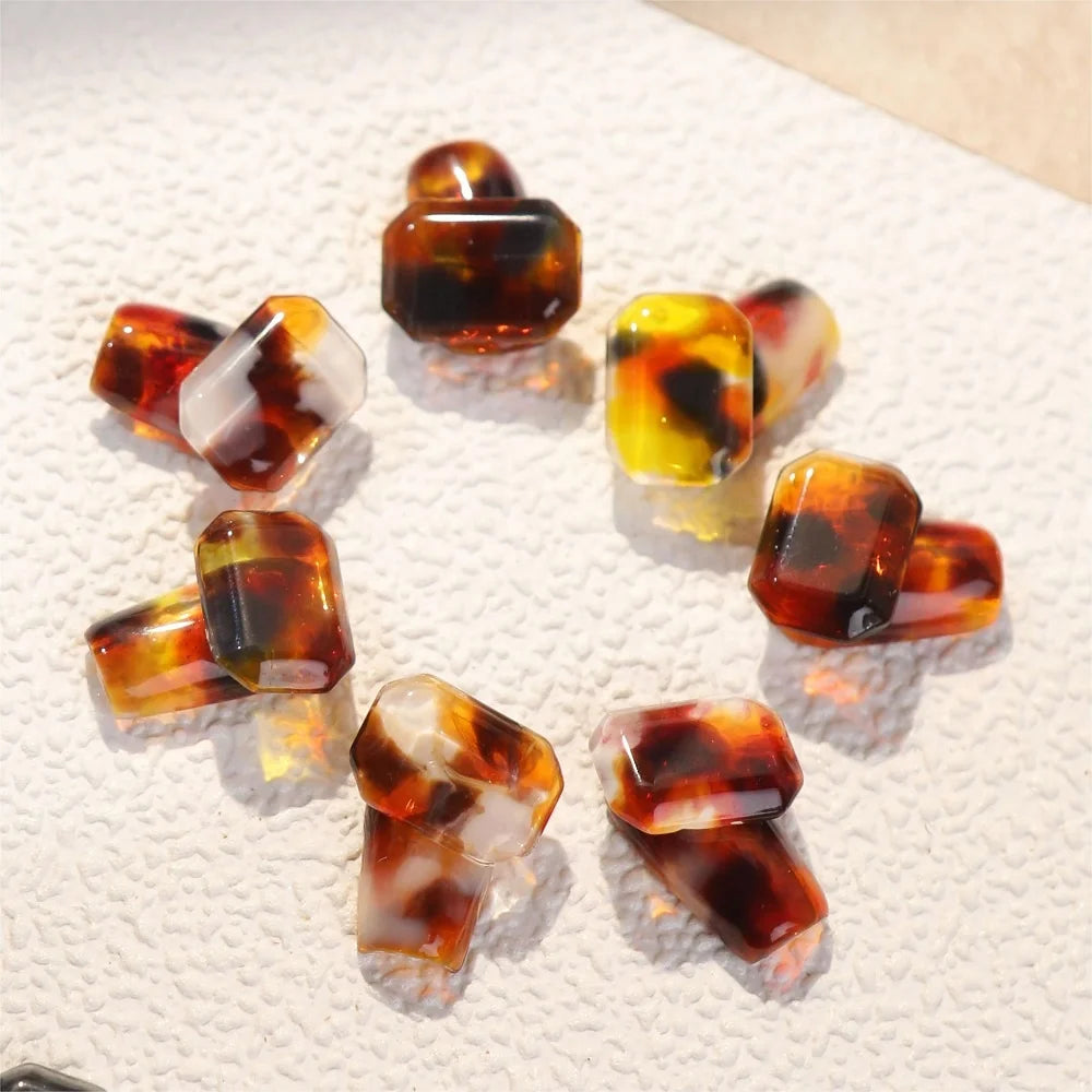 DannyColl 9-Color Amber Brown Gel Nail Polish Set Long-Lasting