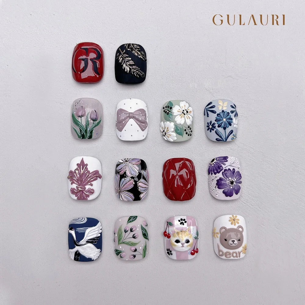 GULAURI UV Gel Nail Art Paint Set 9 Colors 5g