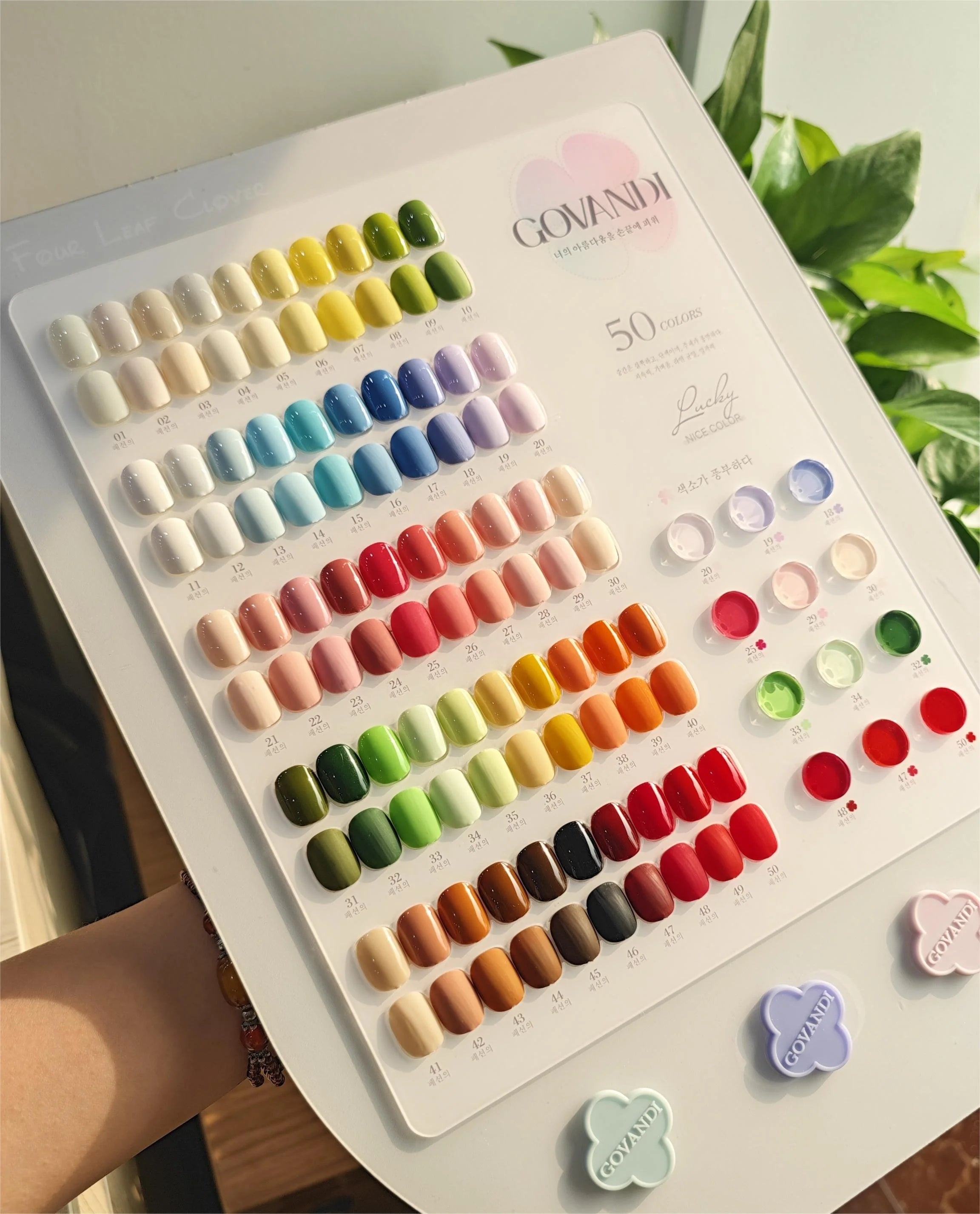 Govandi 50-Color Professional Soak-Off Gel Nail Polish Set 0.5oz