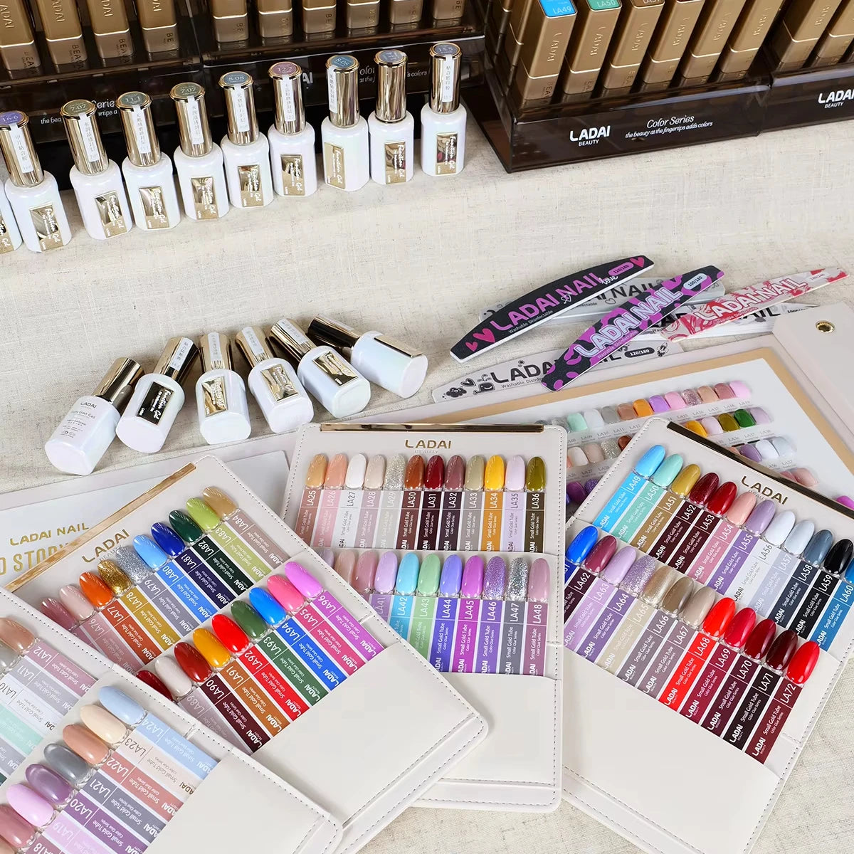 LADAI 96-Color Gel Nail Polish Set UV/LED Soak-Off