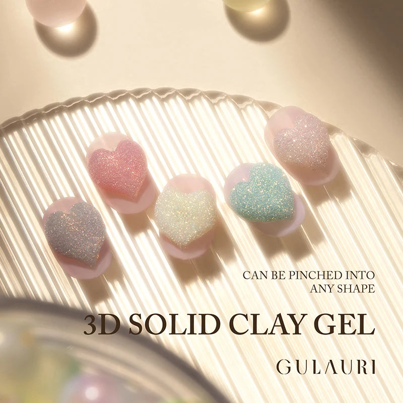 GULAURI 3D Solid Clay UV Modeling Gel for Nail Art