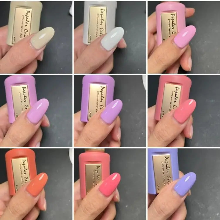 368-Color UV LED Gel Nail Polish Set with Lamp