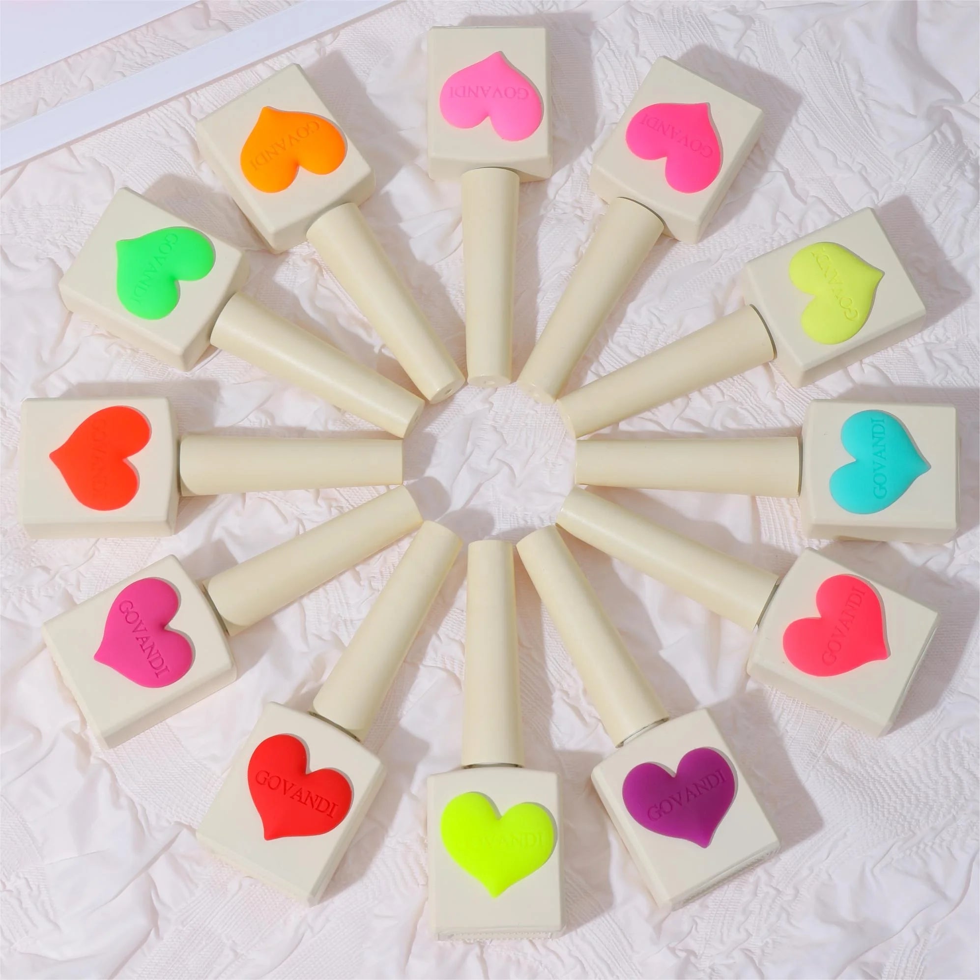 Govandi Neon Fluorescent Gel Nail Polish Kit 12 Colors Set