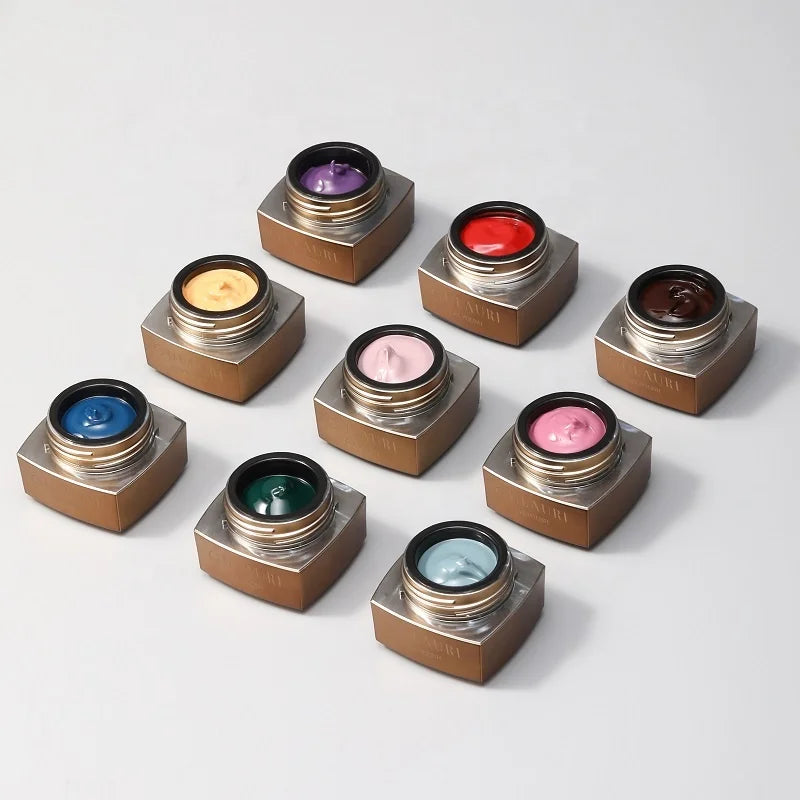 GULAURI UV Gel Nail Art Paint Set 9 Colors 5g