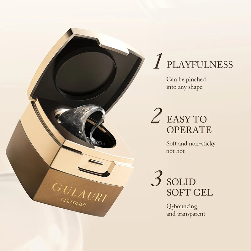 GULAURI 3D Solid Clay UV Modeling Gel for Nail Art