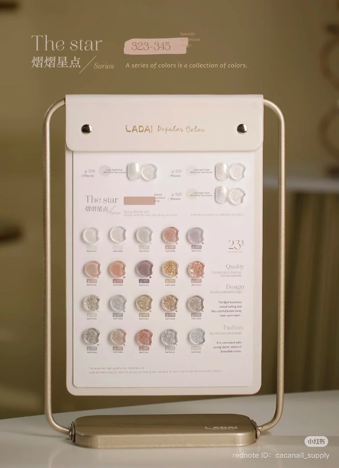 LADAI Professional 368-Colour Gel Polish Set for Salons