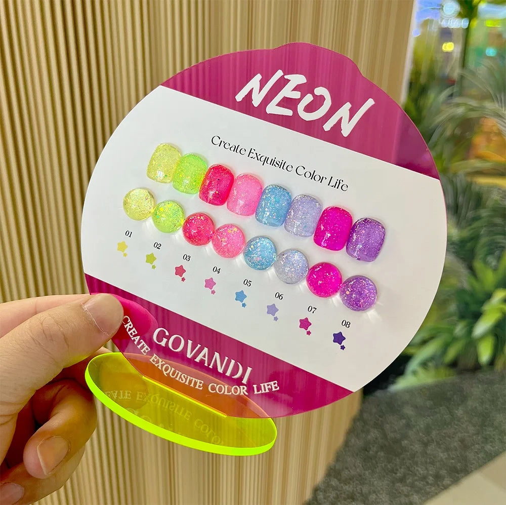 Govandi Neon Gel Polish Set - 8 colors