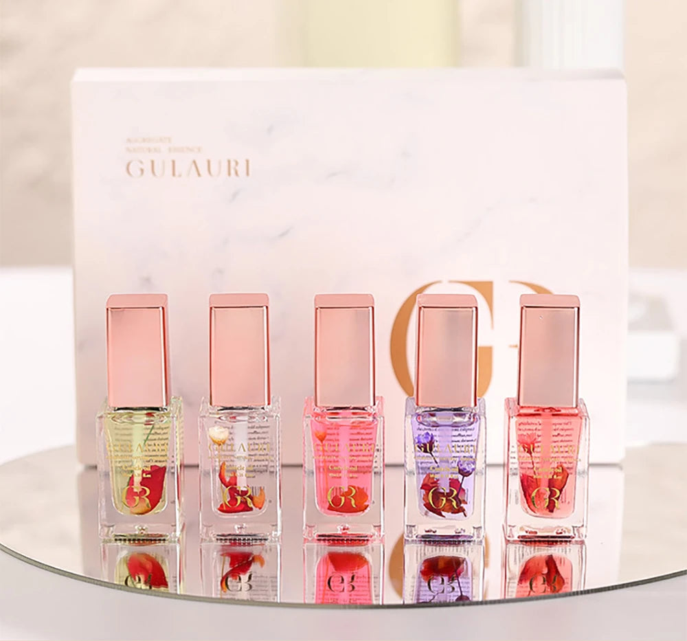GULAURI Dried Flower Cuticle Oil Set 10ml Nourishing Repair Treatment