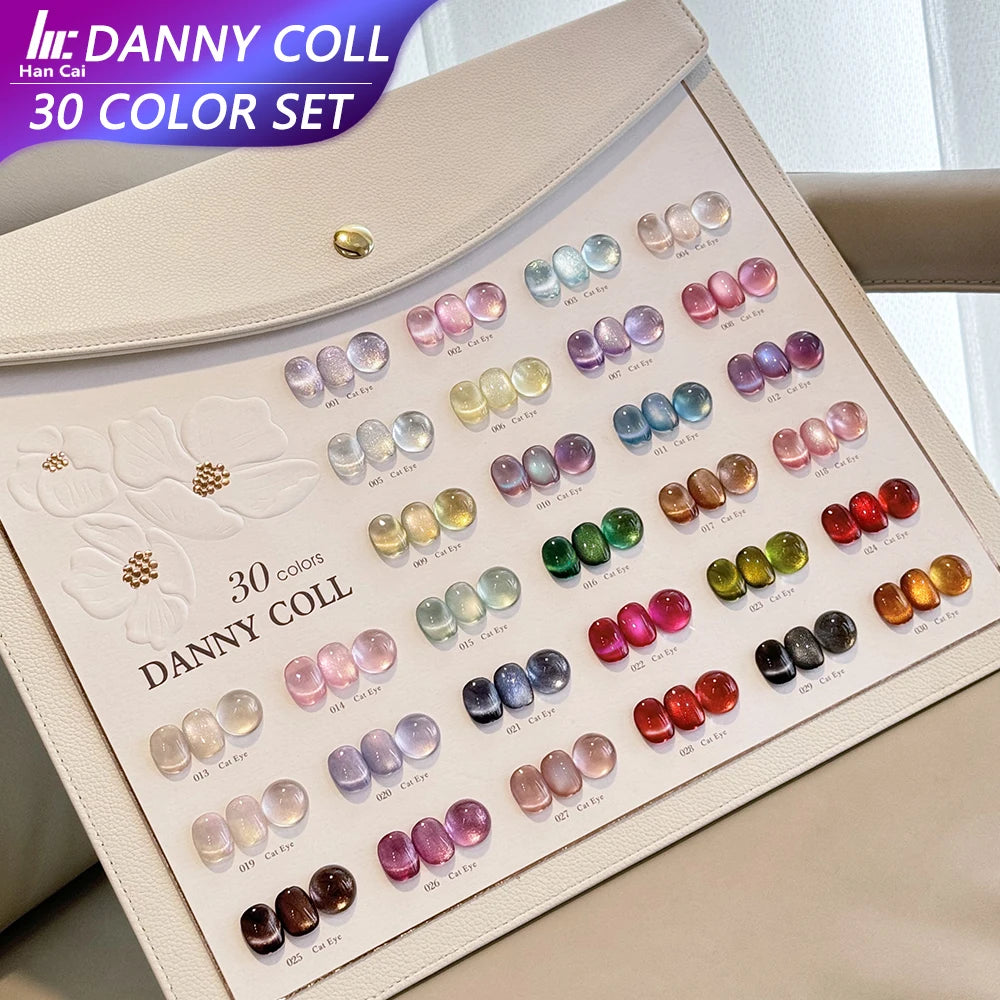 DannyColl Cat Eye Gel Polish Kit 30-Color UV LED Long-Lasting