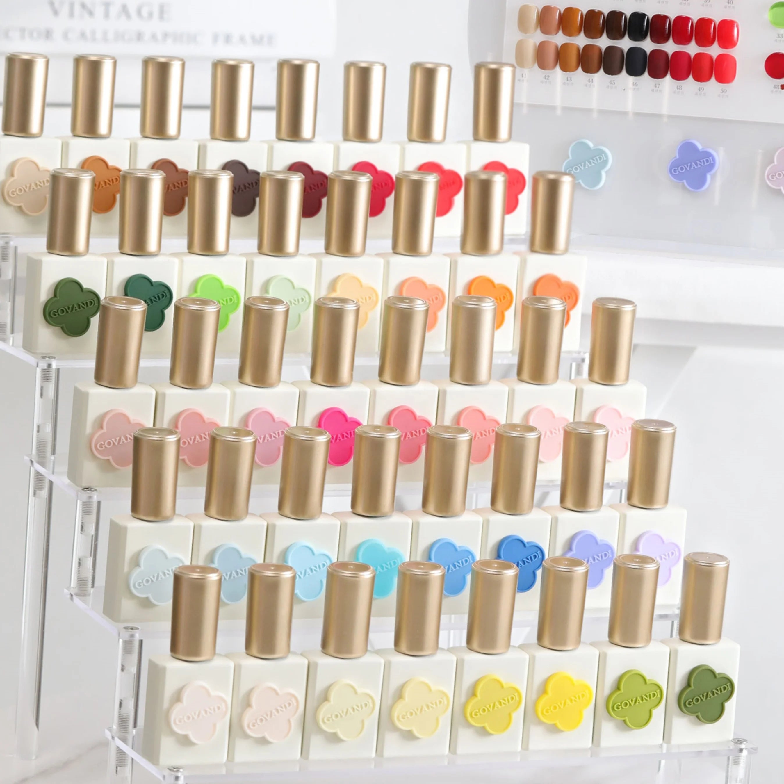 Govandi Korean UV Gel Nail Polish Set 50 Colors 15ml