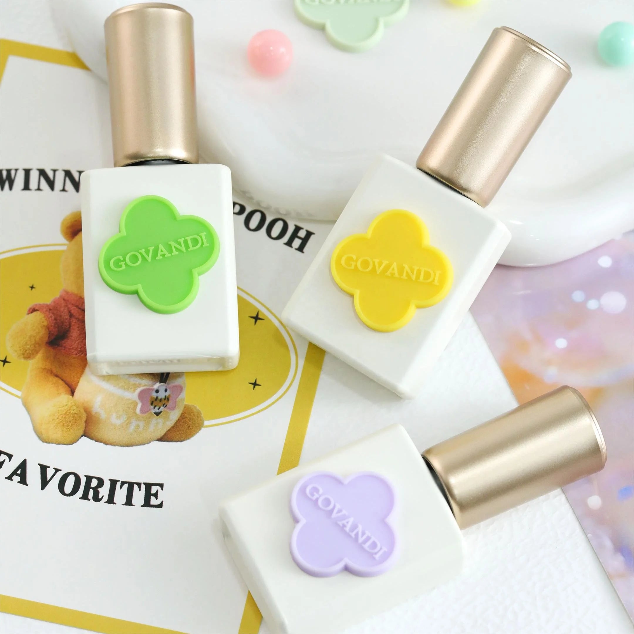 Govandi 50-Color Professional Soak-Off Gel Nail Polish Set 0.5oz