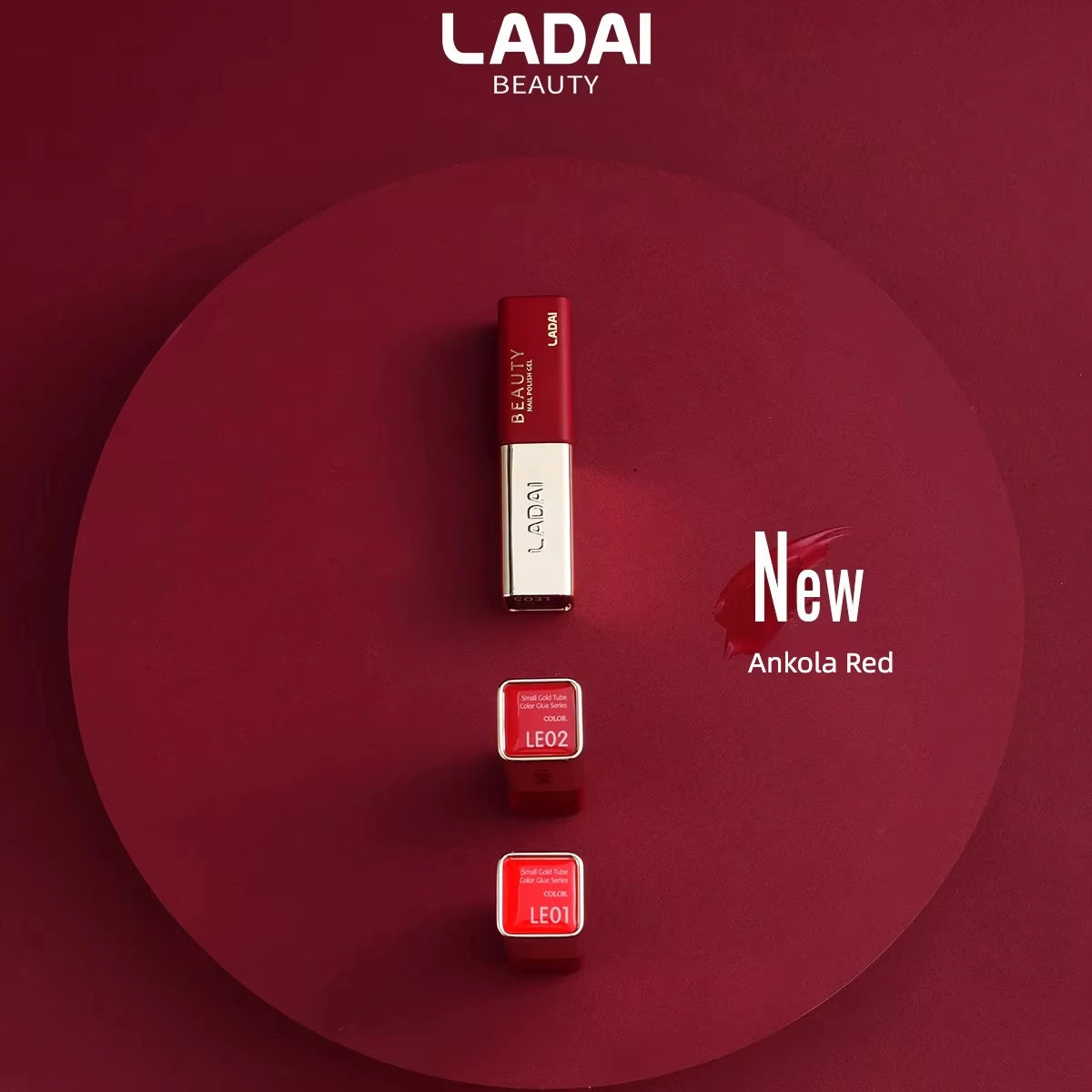 24-Color Red Series UV LED Soak-Off Gel Polish Set 12ml