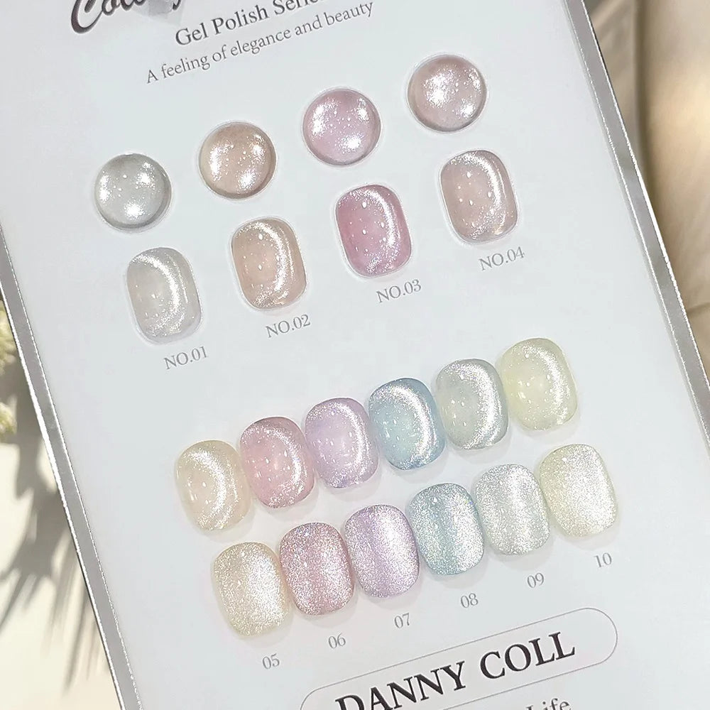 Ice Crystal Cat Eye Gel Nail Polish 10-Color Jelly Set